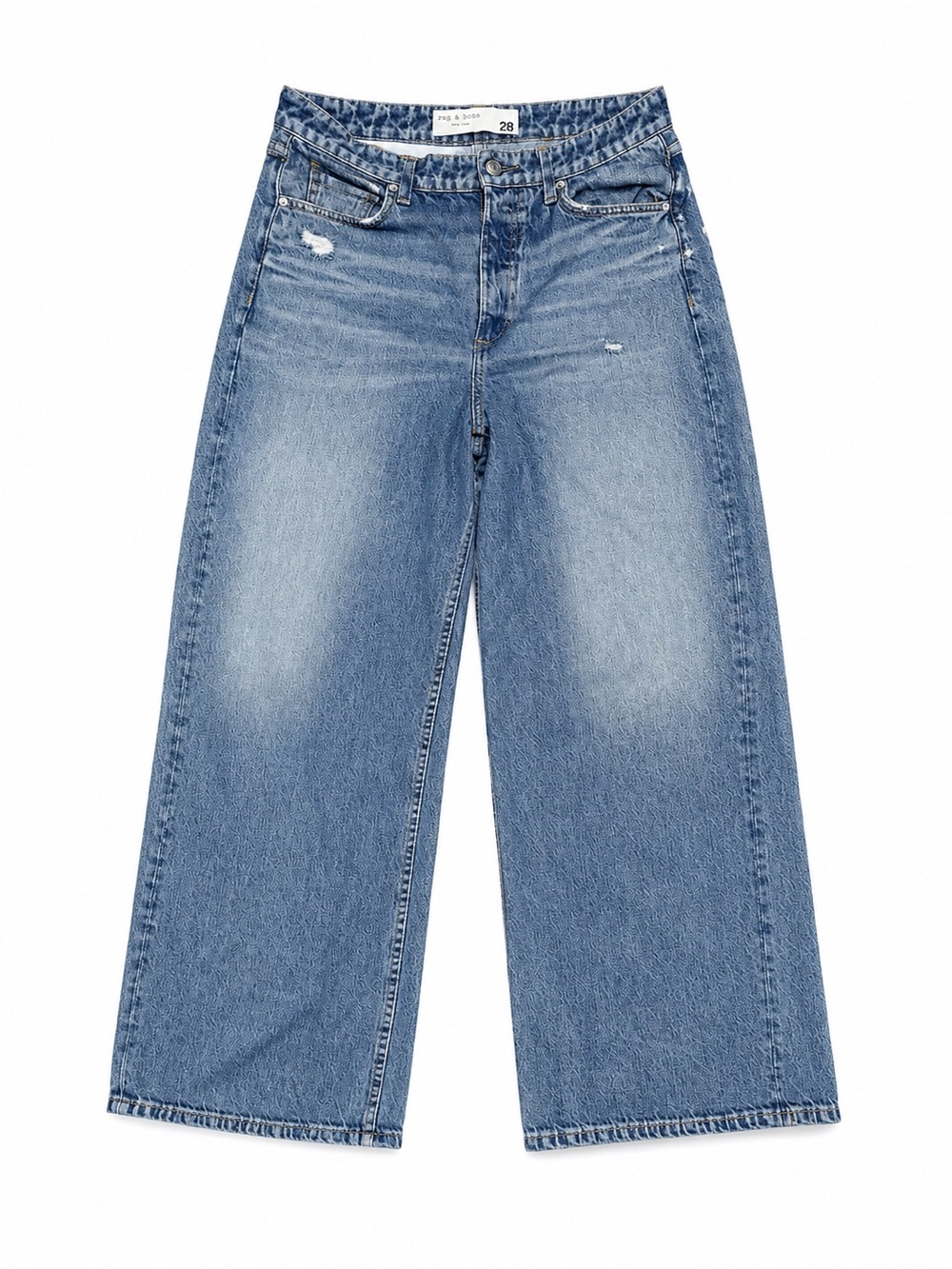 rag & bone Miramar Sofie Cropped Cotton
Terry Sweatpant Jeans in Minetta - Picture 2 of 5
